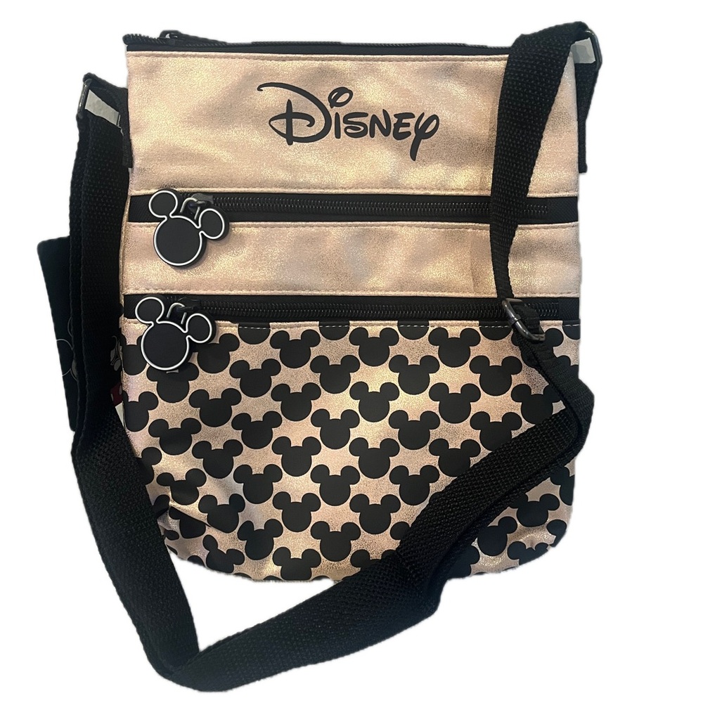 *SOLD* Disney Stitch Mickey Mouse Crossbody Shoulder Bag Rose Gold